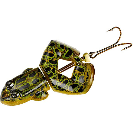 Rebel Lures Rebel BuzzN Frog Topwater Bait, 2 1/2in, 1/2oz, Floating, Green Bullfrog, T460