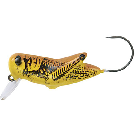Rebel Lures Rebel Micro Crickhopper, 1 1/4in, 1/16 oz, Yellow Grasshopper, F5596