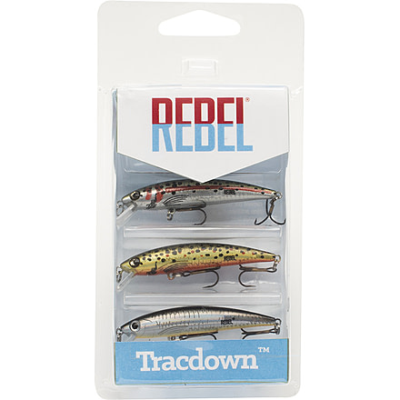 Rebel Lures Rebel Triple Threat Tracdown, Ghost Minnow, PK3RB7