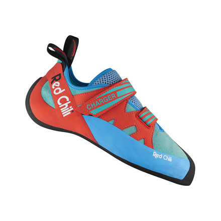 Red Chili Charger Climbing Shoes - Mens, Turquoise/Orange, 6 350610503810