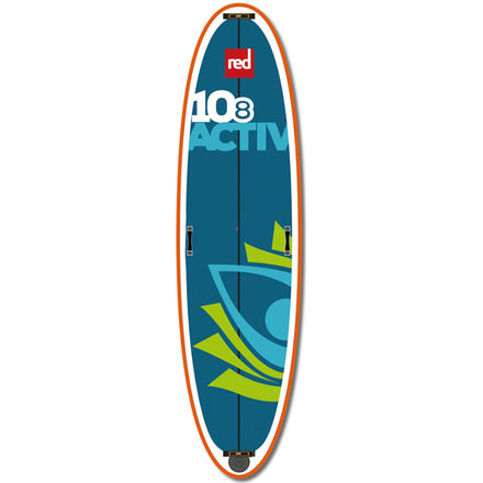 Red Paddle Co. 10'8 Activ Inflatable Stand Up Paddleboard-Blue/Orange-10'8