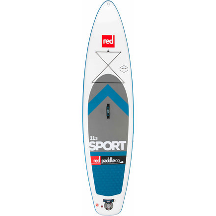 Red Paddle Co. 11'3 Sport Inflatable SUP Board-White/Blue