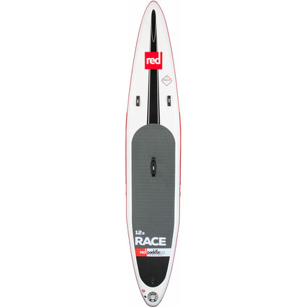 Red Paddle Co. 12'6 Race Inflatable SUP Board-White/Red