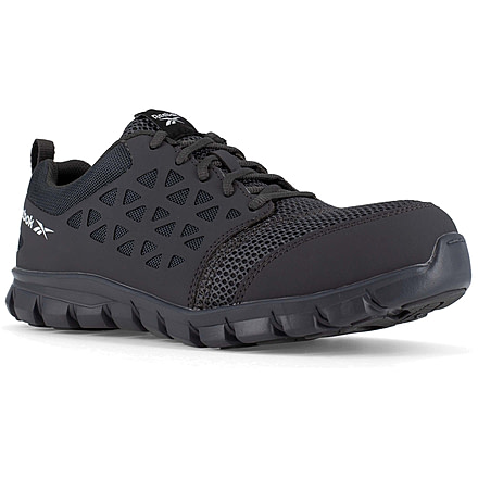 Reebok Sublite Cushion Work Shoe Toe Athletic Oxford - Mens, Grey, 15, Medium, 690774454149