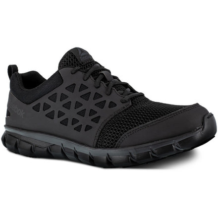 Reebok Sublite Cushion Work Shoe Toe Athletic Oxford - Mens, Medium, Black, 14, 690774479050