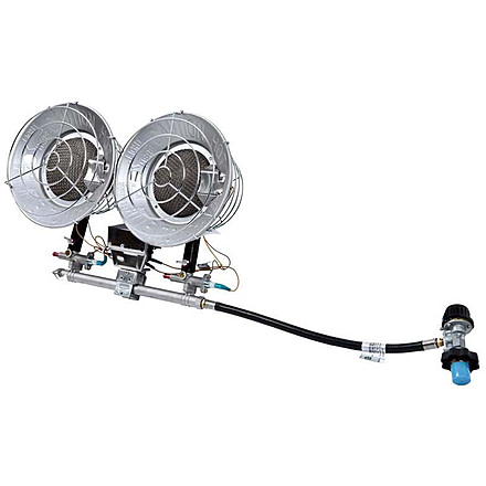 Remington Double Head Tank Top Heater, 32,000 BTU, Metallic, Medium, REM-32-TTC-O