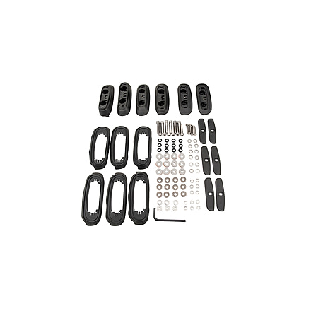 Rhino Rack RCP Base Kit 200 Series LC 11/07, 6 Pcs, RCP17-BK