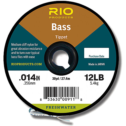 RIO Products Bass Tippet, 30Yd 10Lb, RIO-22017