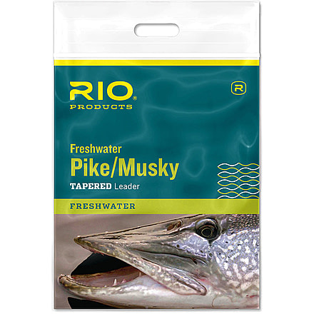 RIO Products Pike/Musky II Leader, 7.5ft, 30lb Class 45lb Stainless Wire w/Snap, RIO-24190