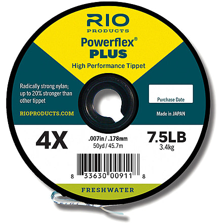 RIO Products Powerflex Plus 1X Tippet, 50yd, RIO-22037