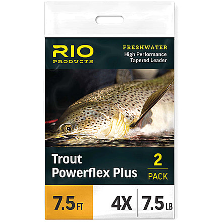 RIO Products Powerflex Plus 9ft 6X Leader, 2-Pack, RIO-24409