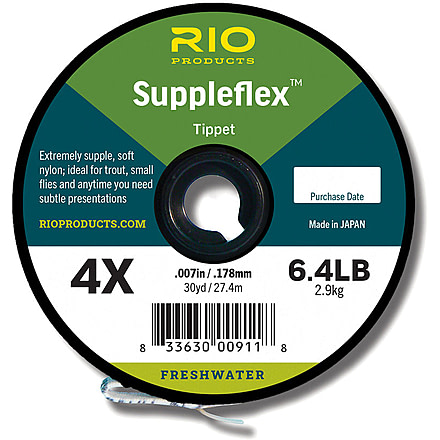 RIO Products Suppleflex Tippet, 30yd, 7X 2.0Lb, RIO-22040