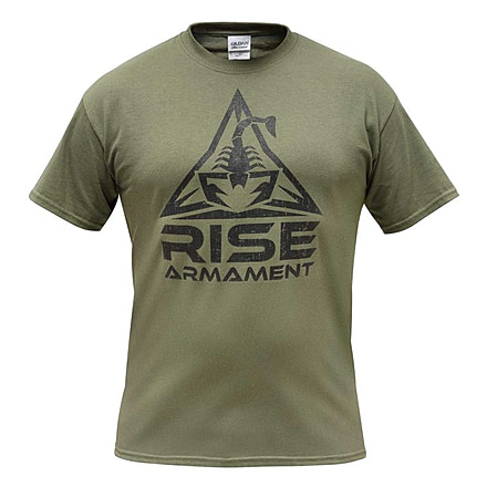 RISE Armament RISE Armament Logo T-Shirt - Mens, Military Green, Large, MS-100-GRN-L