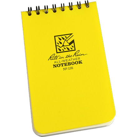 Rite in the Rain 3X5 NOTEBOOK - YELLOW, Yellow, 3 x 5 135