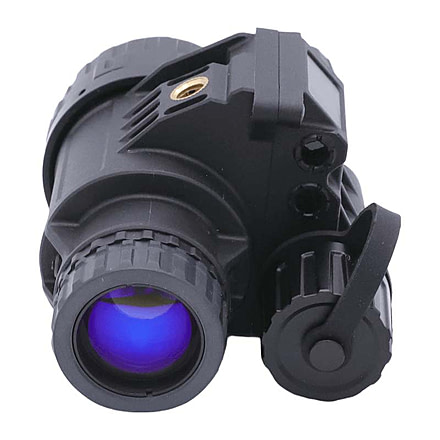 RIX RNV-14 1x25mm Night Vision Monocular with White Tubes 1400 FOM, Black, Small, RNV14W14