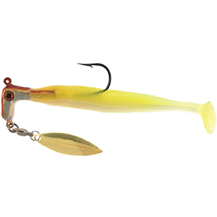 Road Runner Bozka Salt Runner Jig w/Spinner Copper Mullet, 1/4 oz, 2 Pack, BSR-14-516