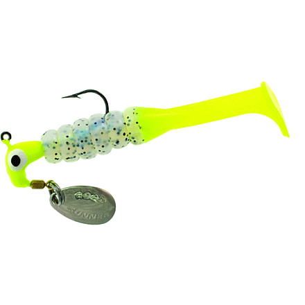 Road Runner Slabalicious with Spare Body 1+1 - 1 Rig Bait, Chr/Chr Shiner, 1/8oz, 1 Body Pack, 703-012