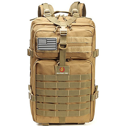 Roaring Fire 45L Tactical Backpack, FDE, 19.6x11.8x11.8 inch, RF096 DT