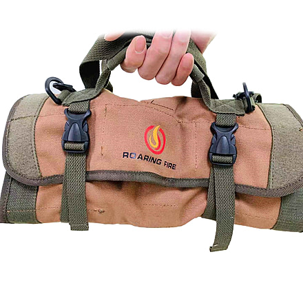 Roaring Fire Armadillo Tool Roll Pouch, Brown, 26.2x13.78 inch, RF-Toolbag-New
