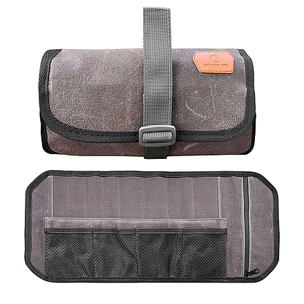 Roaring Fire Pioneer New Mini Tool Roll Bag, Rustic Brown, 17.7x7.87 inch, RF-Pioneer-Brown