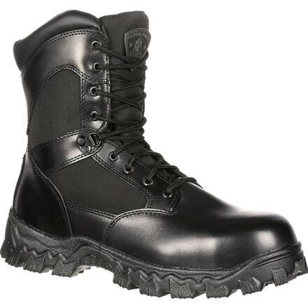 Rocky Boots Alpha Force Waterproof 400g Insulated Public Service Boot - RKYD011BK7M