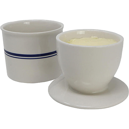 Roots &amp; Harvest Butter Keeper Crock, White, Small, 1238