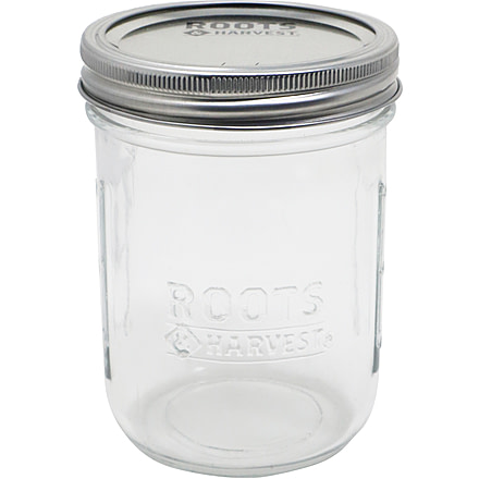 Roots &amp; Harvest Canning Jar, Pint Wide Mouth 12 pack, Glass, 1646