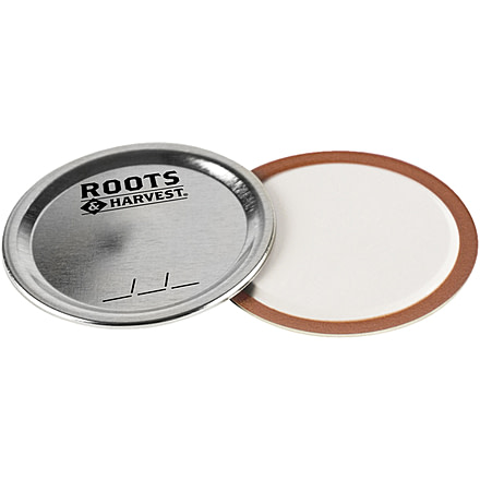 Roots &amp; Harvest Canning, Wide Mouth Lids 12 pack, Glass, 1652