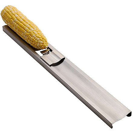 Roots &amp; Harvest Corn Cutter &amp; Creamer, 17in, Stainless Steel, Small, 913