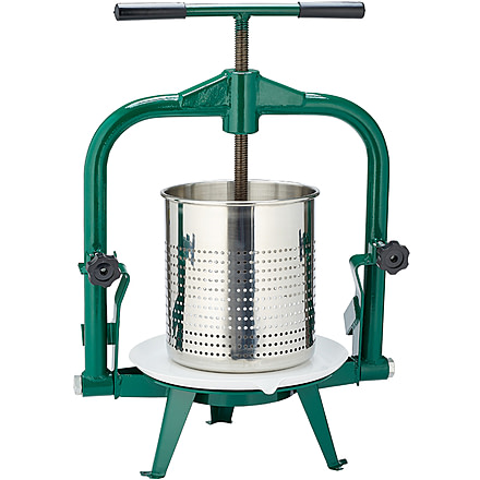 Roots &amp; Harvest Fruit &amp; Wine Press, Stainless Steel, Green, Large, 1118
