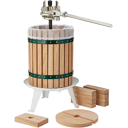 Roots &amp; Harvest Fruit &amp; Wine Press, Wood, Large, 956