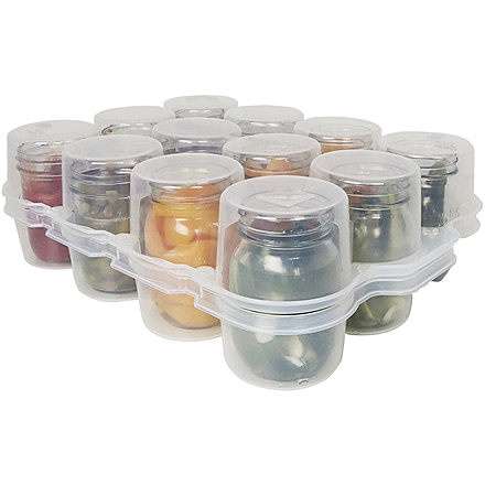 Roots &amp; Harvest SafeCrate for Pint Jars, White/Clear, Small, 1160