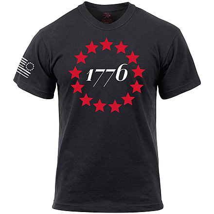 Rothco 1776 T-Shirt - Black, Small, 10831-S