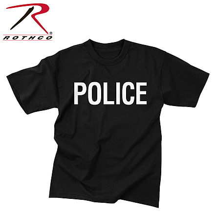 Rothco 2-Sided Police T-Shirt, Small, 6612-S