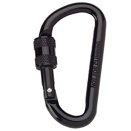 Rothco 80MM Locking Carabiner, Black, 294-Black