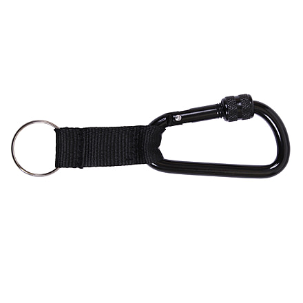 Rothco 80mm Locking Carabiner With Web Strap Ring, 2921