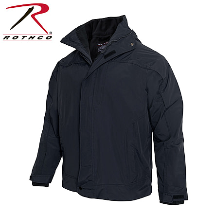 Rothco All Weather 3 In 1 Jacket, Midnight Navy Blue, Small, 1857-MidnightNavyBlue-S
