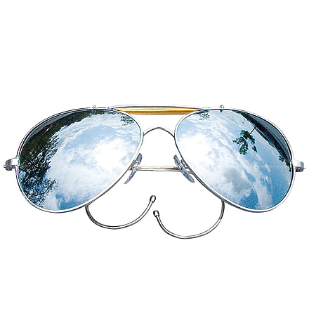 Rothco Aviator Air Force Style Sunglasses, Mirror, Military Printed Case and Box, 10201-Mirror-MilitaryPrintedCaseBox