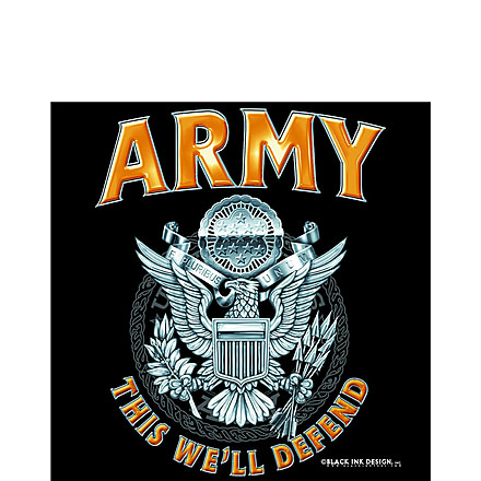 Rothco Black Army Emblem T-Shirt, Small, 80205-S