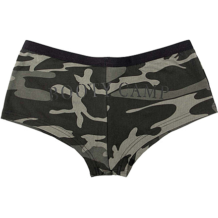 Rothco Black Camo Booty Camp Shorts - Womens, Extra Small, 3715-XS