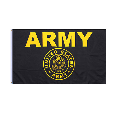Rothco Black &amp; Gold Army Flag, 1498