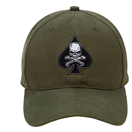 Rothco Black Ink Death Spade Low Profile Insignia Cap, 9884