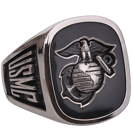Rothco Black Onyx Military Ring, Black, 13, 846-131