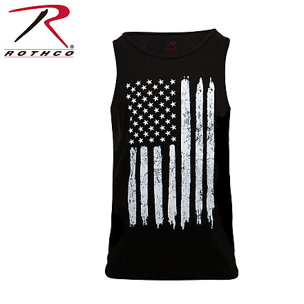 Rothco Distressed U.S. Flag Tank Top, Medium, 6622-M