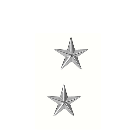 Rothco Brigadier General Insignia Stars, Silver, 1706-Silver