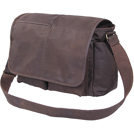 Rothco Brown Leather Classic Messenger Bag, 91480