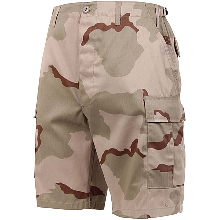 Rothco Camo BDU Shorts, Tri-Color Desert Camo, Large, 7672-Tri-ColorDesertCamo-L
