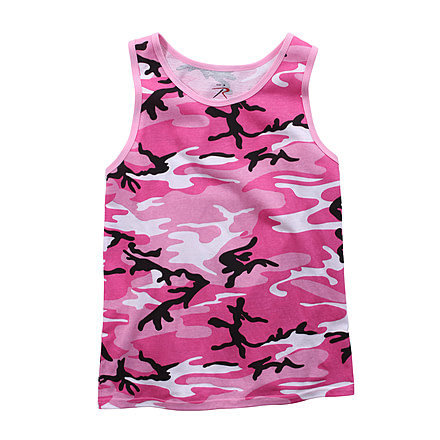 Rothco Camo Tank Top, Pink Camo, XL, 67702-PinkCamo-XL