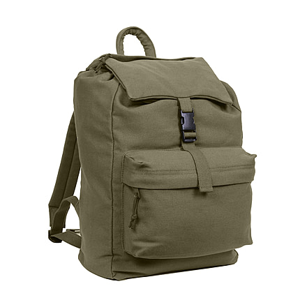 Rothco Canvas Daypack, Olive Drab, 2169-OliveDrab