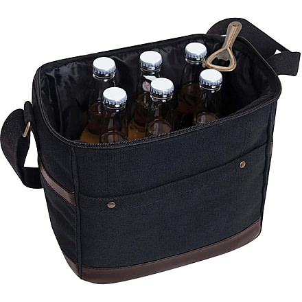Rothco Canvas Insulated Cooler Bag, Black, 2609-Black